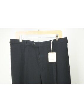 Zanella Stretch Donald Dark Blue Wool Blend Dress Pants Sz 50 EU BRAND NEW